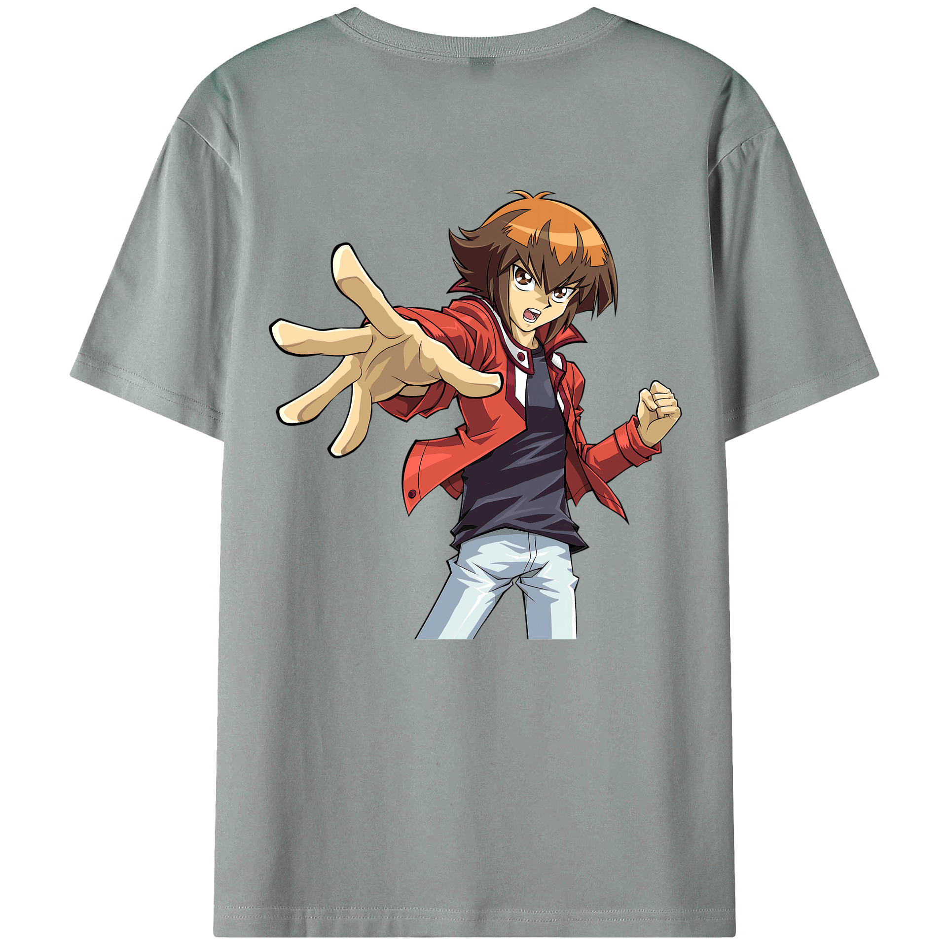 （画像用） 遊☆戯☆王 Yu-Gi-Oh! 綿100％ メンズ半袖Tシャツ（バックプリント） 通気性